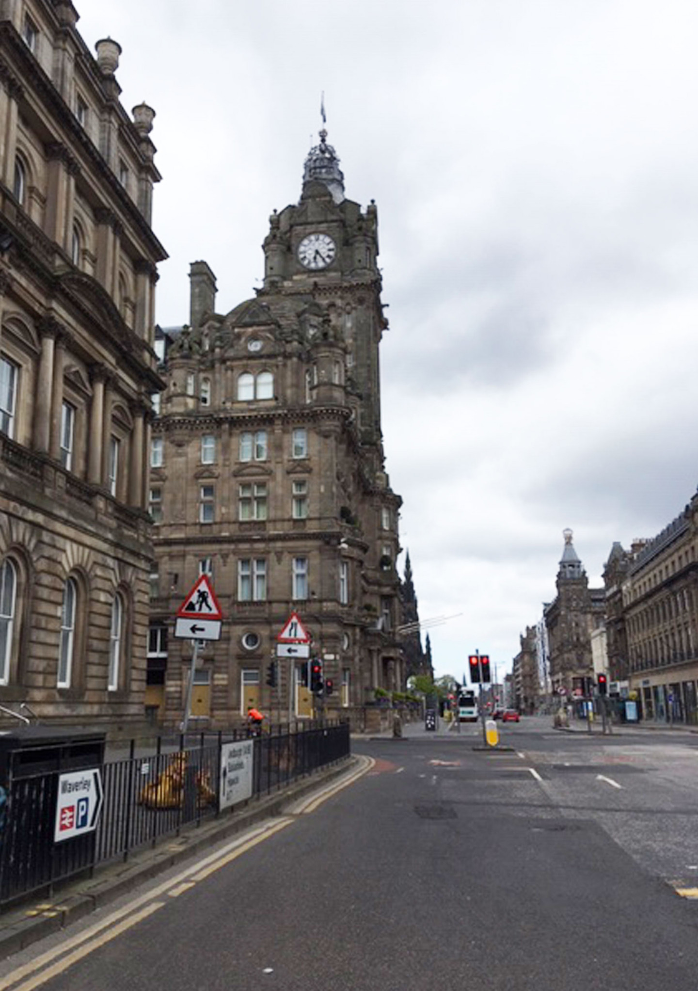 A deserted Edinburgh in early May. © Anne Edwards
