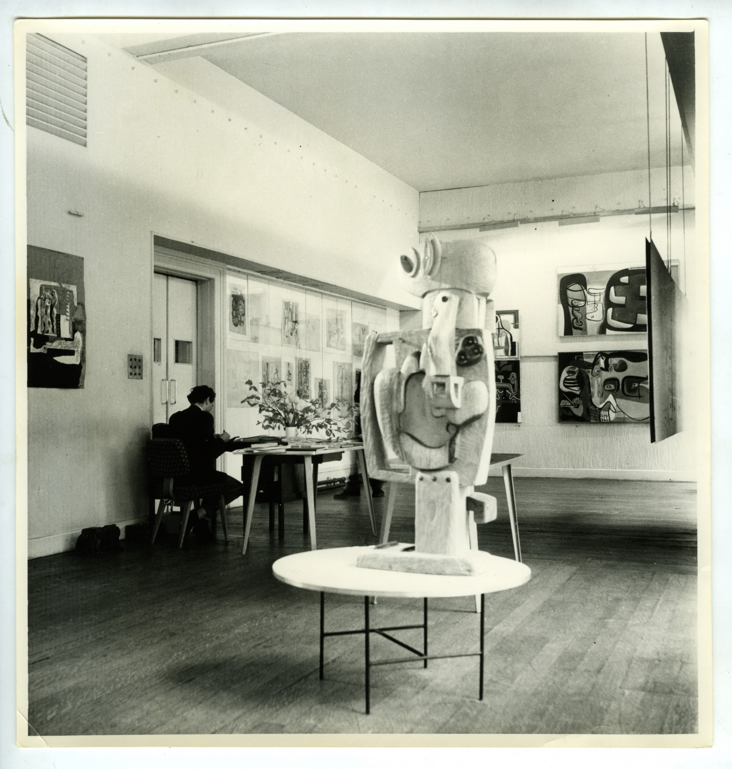 Fig 2: Installation shot from Le Corbusier – paintings – drawings – sculpture – tapestry 1918-1953 in 1953